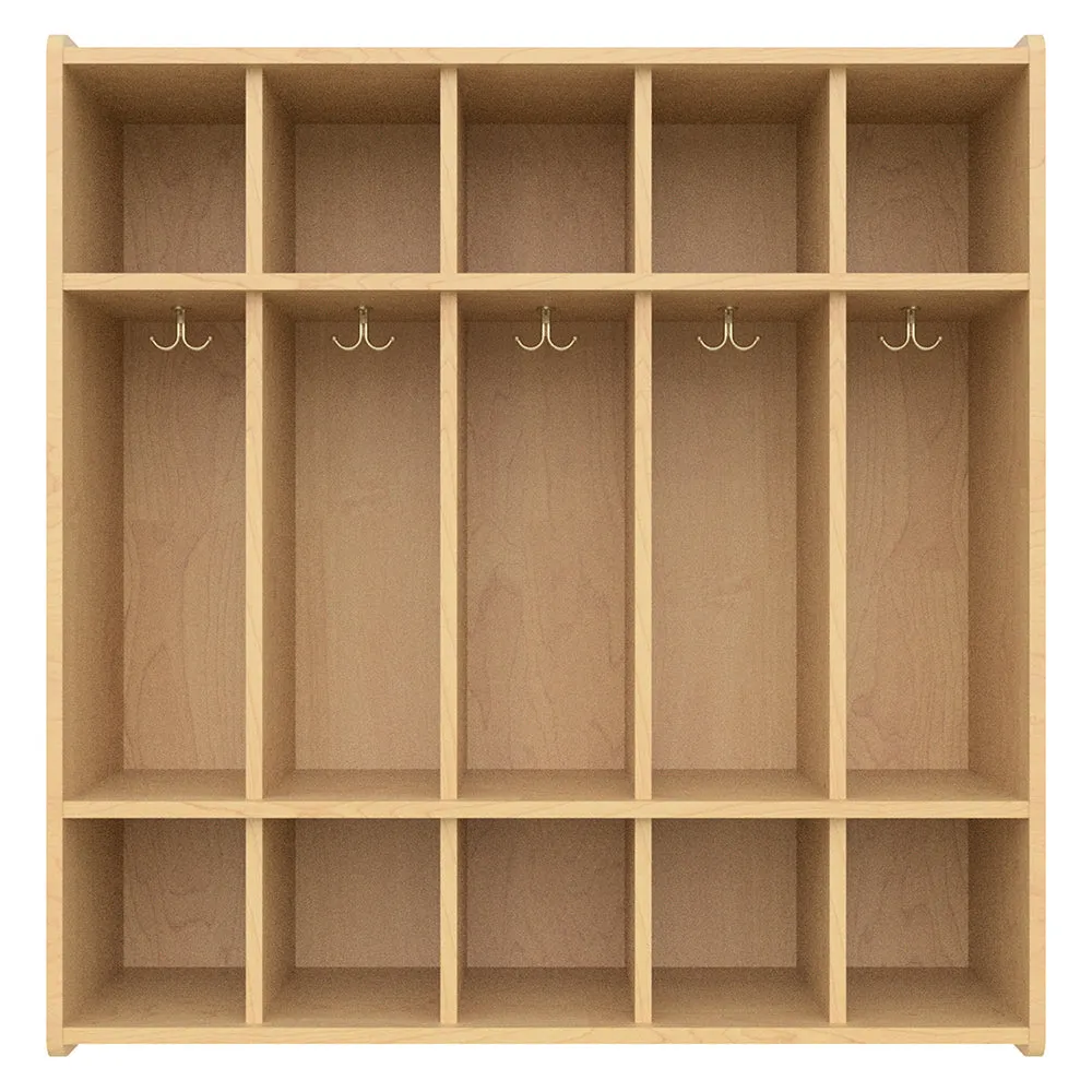 Tot Mate® 5-Section Preschool Locker - Maple