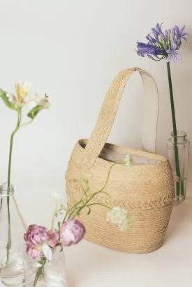 Verso raffia bucket bag