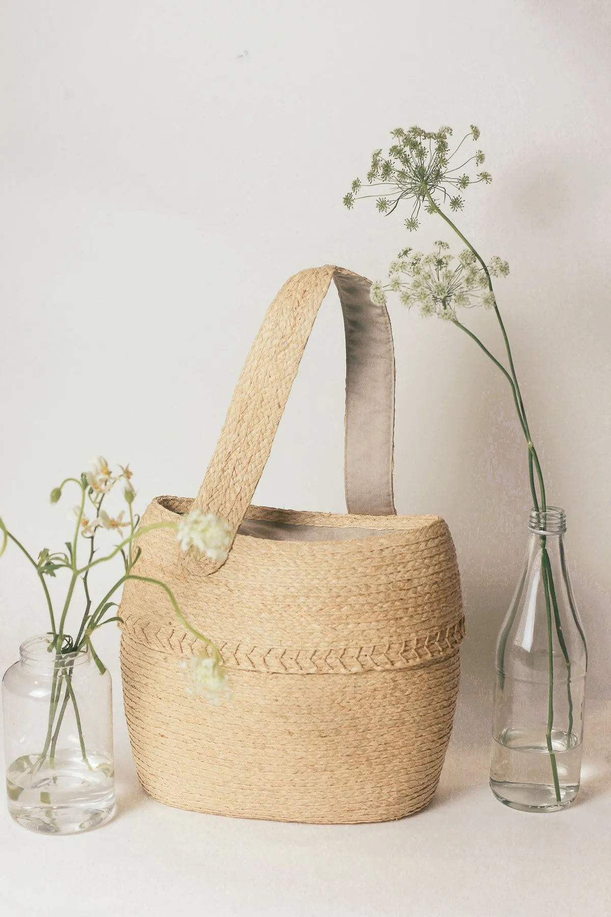 Verso raffia bucket bag