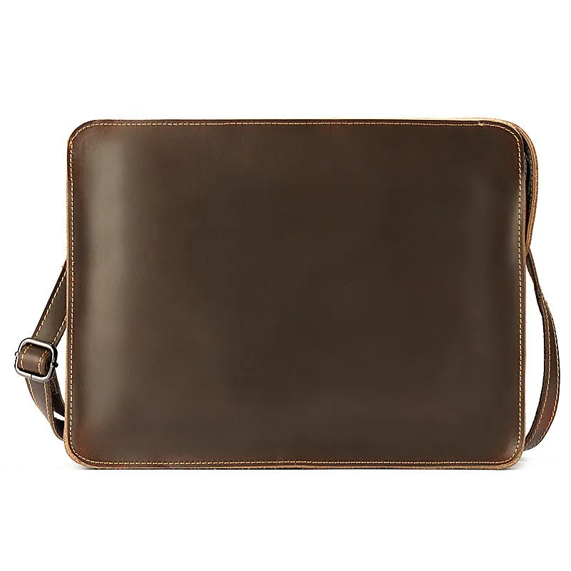 Vintage Leather Envelope Shoulder Ipad Bags 0073