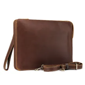 Vintage Leather Envelope Shoulder Ipad Bags 0073