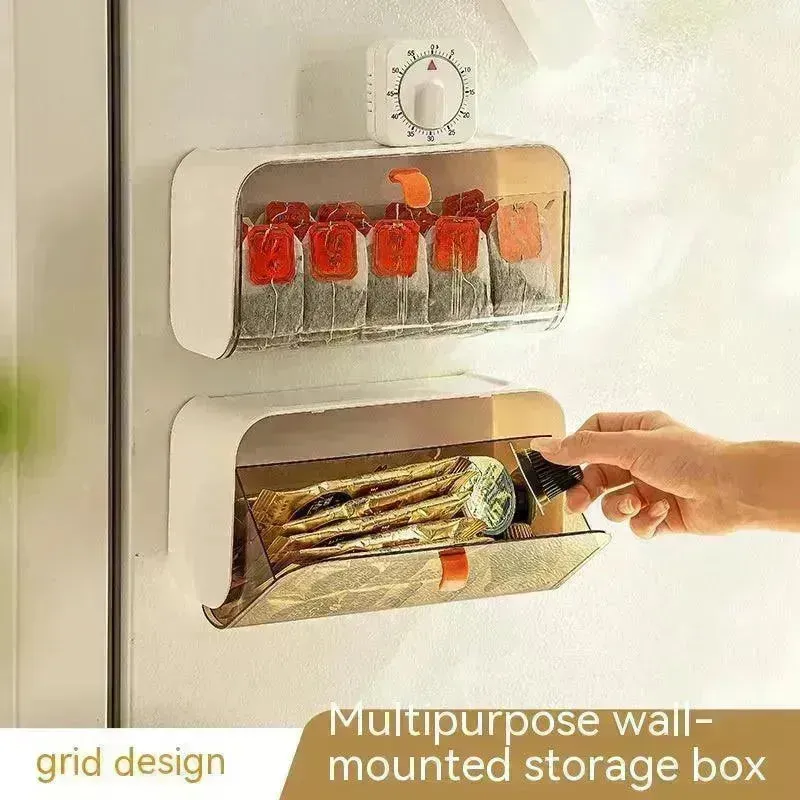 Wall Hanging Grid Storage Box Home Toilet Supplies Household Household Small Supplies Appliances