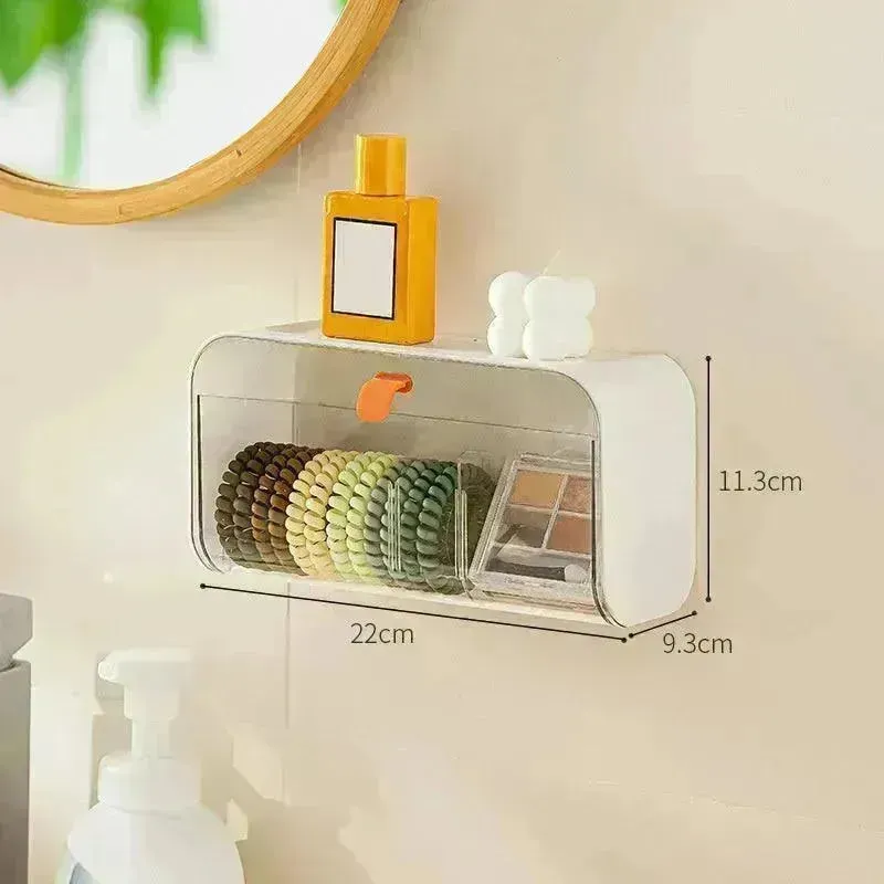 Wall Hanging Grid Storage Box Home Toilet Supplies Household Household Small Supplies Appliances