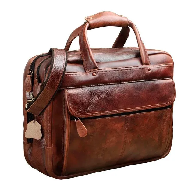 West Louis™ Antique Design Business Briefcase