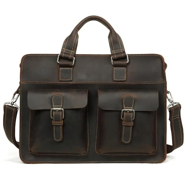 West Louis™ Business Leather Travel Bag