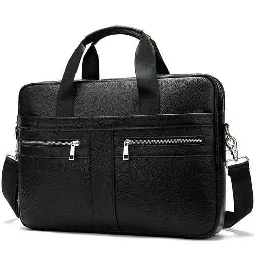 West Louis™ Top Genuine Leather Briefcase