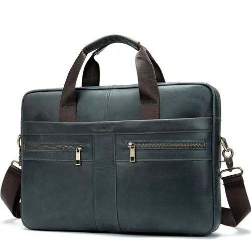 West Louis™ Top Genuine Leather Briefcase