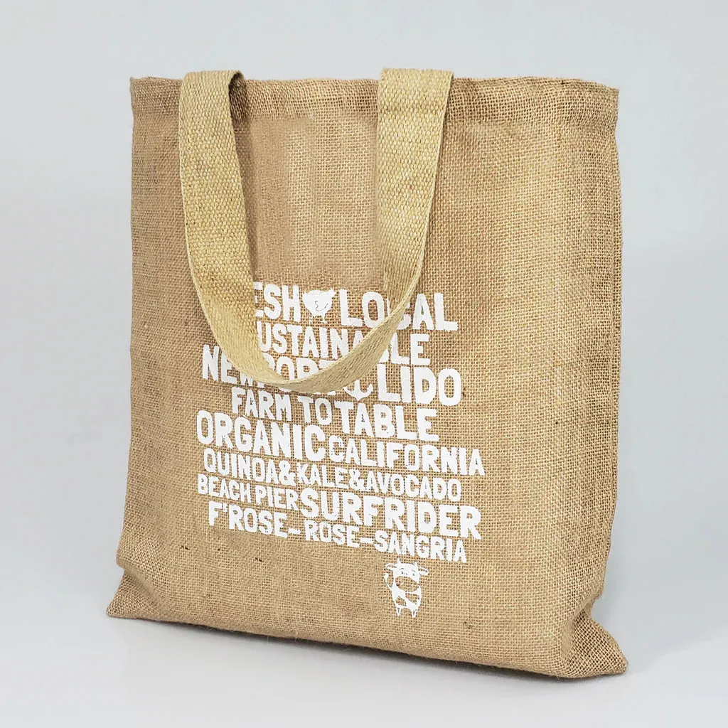 Wholesale Burlap Bags - Promotional Jute Tote Bags - TJ300