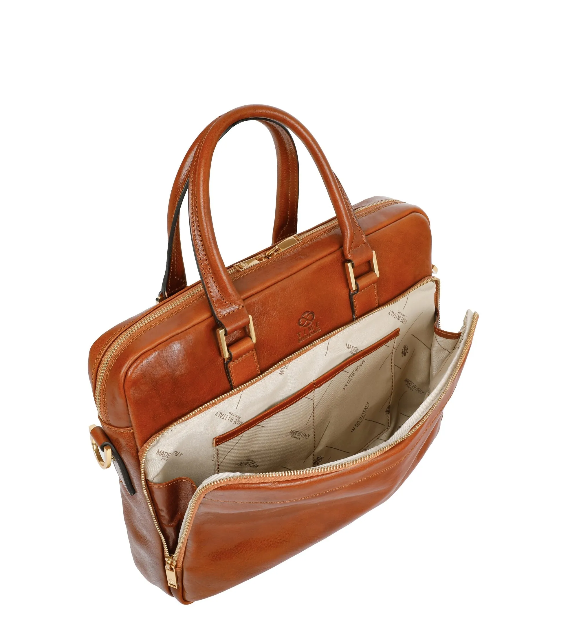 Womens Leather Briefcase Laptop Bag - Orlando